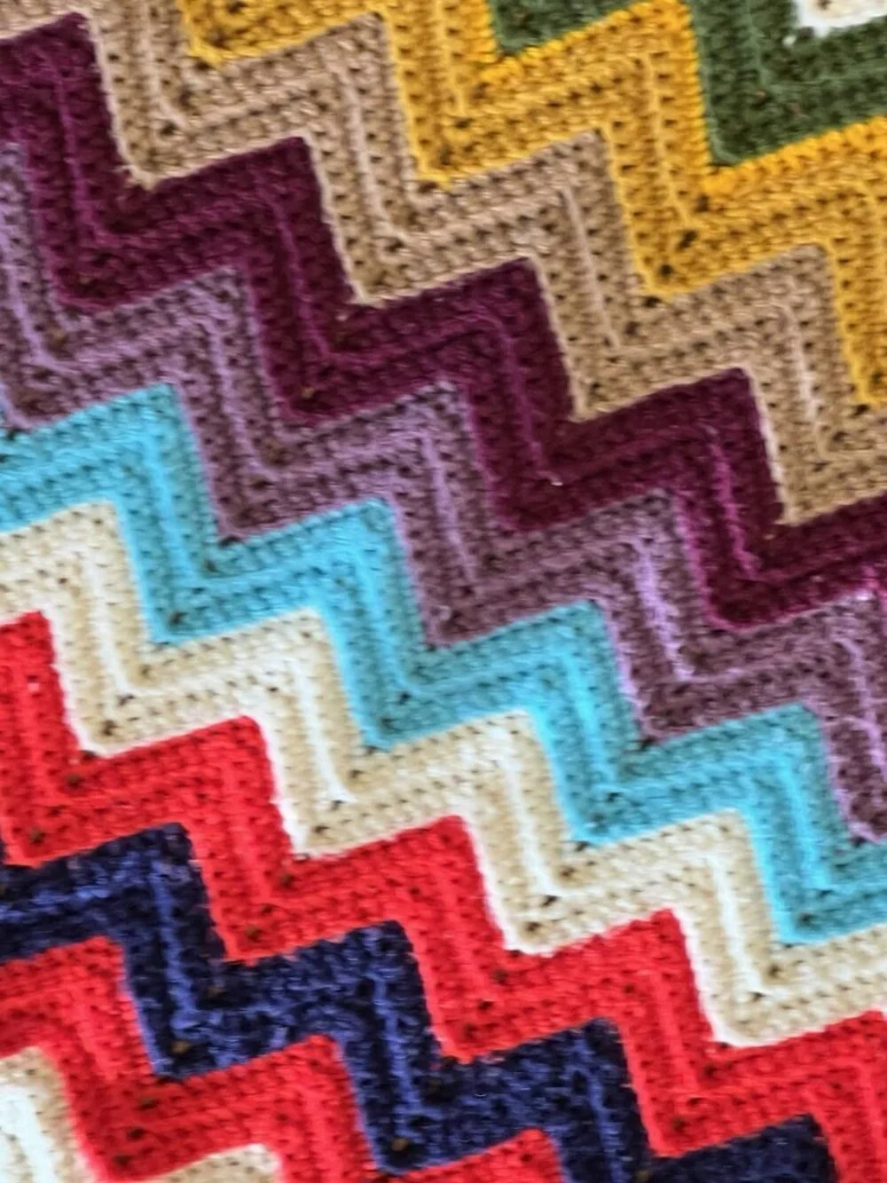 Handmade vintage afghan